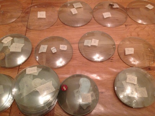 Clock glass round - , convex