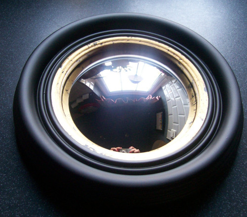 Antique design black - black, round