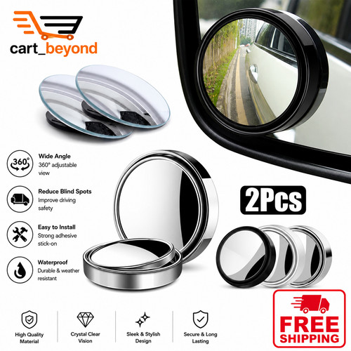 2pcs round convex - blind, spot