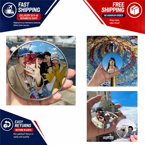 Portable convex selfie mirror - portable,