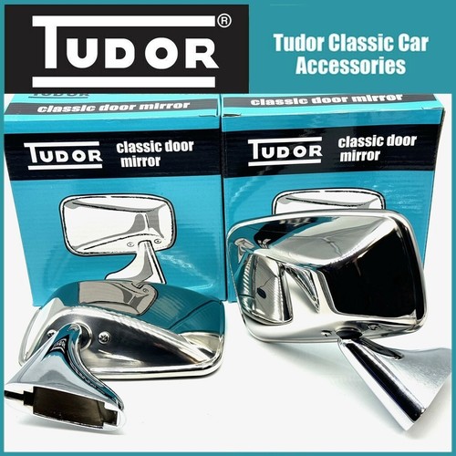 Pair tudor polished stainless - pair,