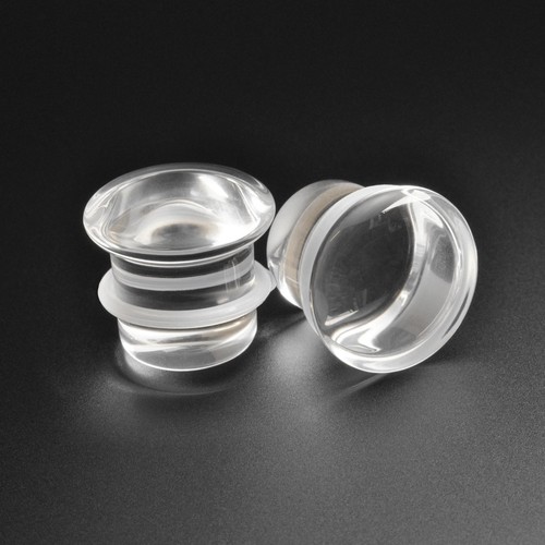 Clear glass single flare - clear,