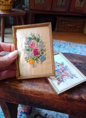 Vintage framed floral - vintage,