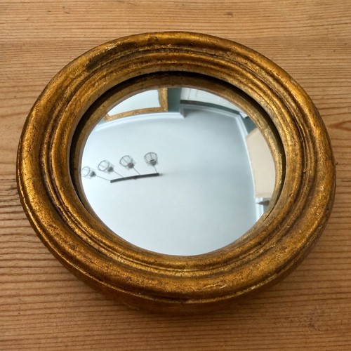 Miniature gold antiqued round - miniature,