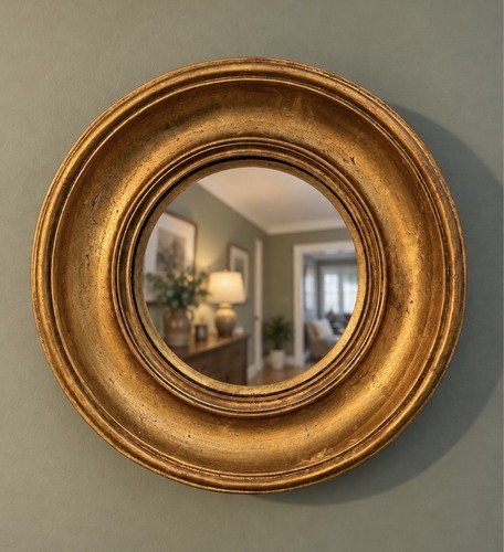 Chunky gold antiqued round - chunky,